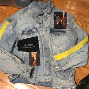Men’s jeans jacket good quality unique design
